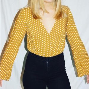 polka dot crop top